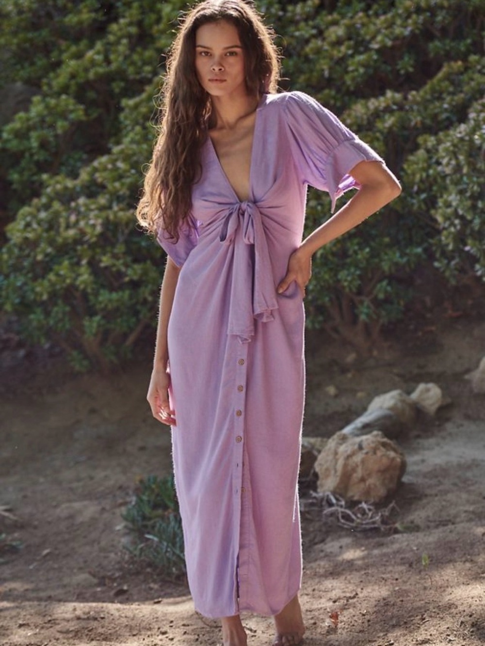 Free People Vintage Summer Midi Dress - size XS